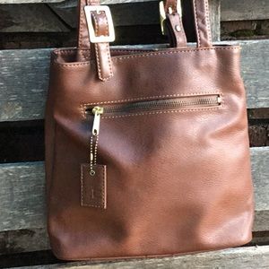 Brown leather Liz Claiborne purse